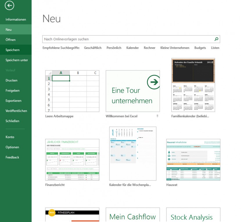 Dateimenü-Neu
