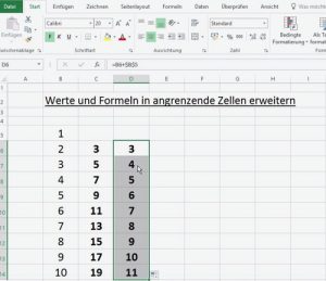 Excel Werte und Formeln dynamisch kopieren 04